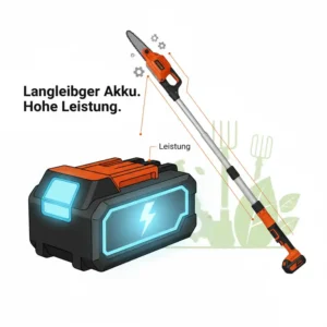 Langlebiger Akku Hochentaster für Garten: Hohe Leistung für effektive Gartenarbeit ohne Kabel.