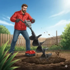 Ein Akku Erdbohrer Test in der praktischen Anwendung im Garten