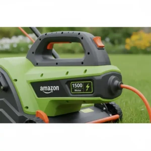Leistungsstarker elektrische vertikutierer amazon mit 1500 Watt Motor und Kabel.