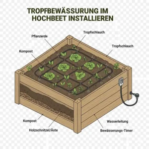 Tropf-bewässerungssystem hochbeet einfach erklärt