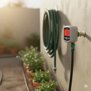 Digitale Steuerung (Timer) für das Tropfbewässerung Garten Set zur automatisierten Bewässerung.