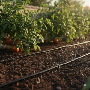Automatische gartenbewässerung solar mit Tropfschläuchen für effiziente Wasserverteilung