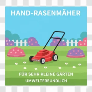 Manueller Spindelmäher, der leiseste kleiner rasenmäher für garten