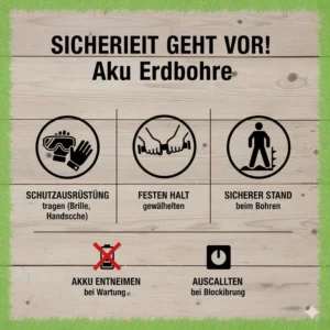 Wichtige Sicherheitsaspekte beim Akku Erdbohrer Test und der Nutzung