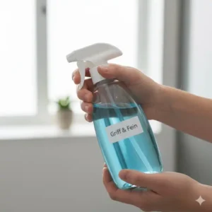 Ergonomische Sprühflasche – komfortable Handhabung und leichter Druck auf den Feinzerstäuber