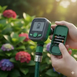 Wasser timer garten test zur akku- und batterielaufzeit.