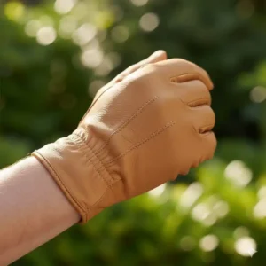 arbeitshandschuhe leder garten mit elastischem Bund für ergonomische Passform und hohen Tragekomfort im Garten.