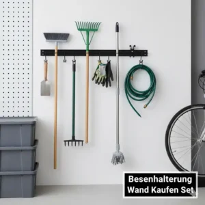 Praktisches Set mit mehreren Besenhalterungen und Stielhaltern für langstielige Gartengeräte Organizer kaufen.