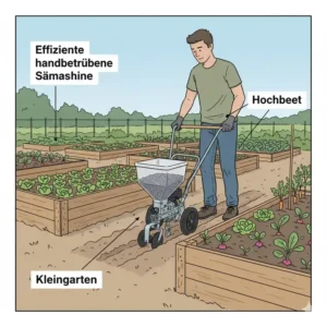 Effiziente sämaschine handbetrieben für kleine Gärten und Hochbeete.