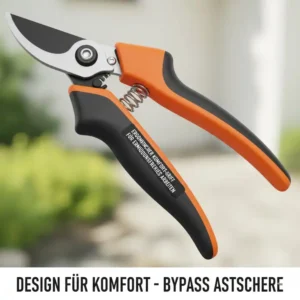 Ergonomischer Griff der Hand-Astschere mit Bypass-Technik für ermüdungsfreies Arbeiten