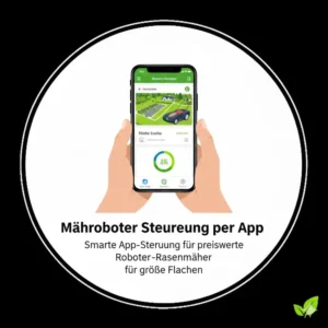 Einfache App-Bedienung für roboter rasenmäher für große flächen günstig zur bequemen Kontrolle.