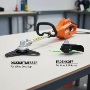 Zubehör und Messer für eine leistungsstarke akku motorsense für unkraut im Überblick.