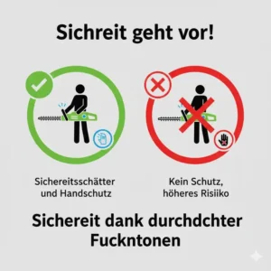 Wichtige Sicherheitsmerkmale an einer modernen leise elektrische heckenschere für nachbarn im Detail erklärt.