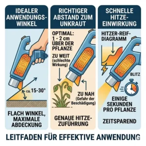 Application guide for using an elektrischer unkrautvernichter mit hitze.