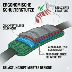 Ergonomic shoulder carrying strap design for the drucksprühgerät 5 liter für pflanzenschutz.