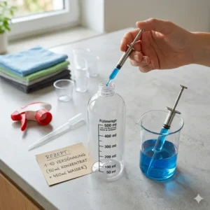 Einfaches Mischen von Reinigungsmitteln in der sprühflasche leer 500ml mit messskala.