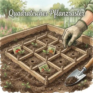 A newly built raised bed is filled with soil, ready for planting using a pflanzhilfe für hochbeet und gemüse.