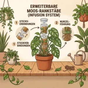 Extension and modularity of pflanzstäbe rankhilfe für kletterpflanzen system