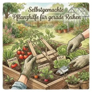 A woman harvests fresh vegetables from her thriving raised bed, which she successfully started with a pflanzhilfe für hochbeet und gemüse.